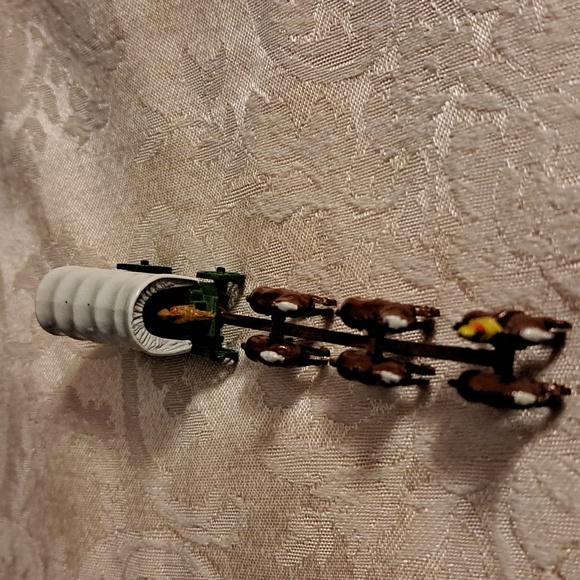 Vintage 1955 Lesney Covered Conestoga Wagon with 6 Horse Team Wagon Driver - Picture 2 of 10